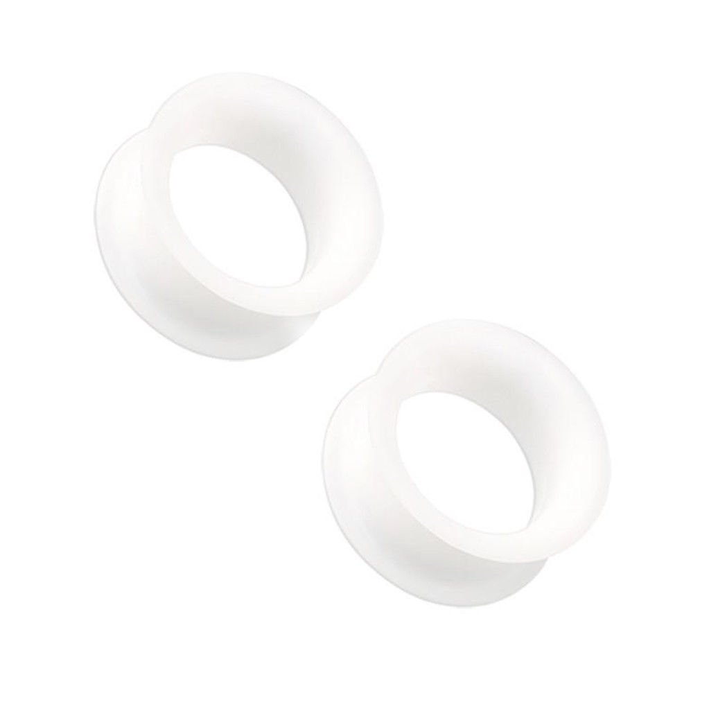 4PCS Stainless Steel CZ Screw Tunnels Ear Stretcher Plugs - 14G 16G 18G Thin Silicone Ear Gauges for Men & Women - Perfect for Daily Wear, Piercing Stretching and Body Jewelry Collection
