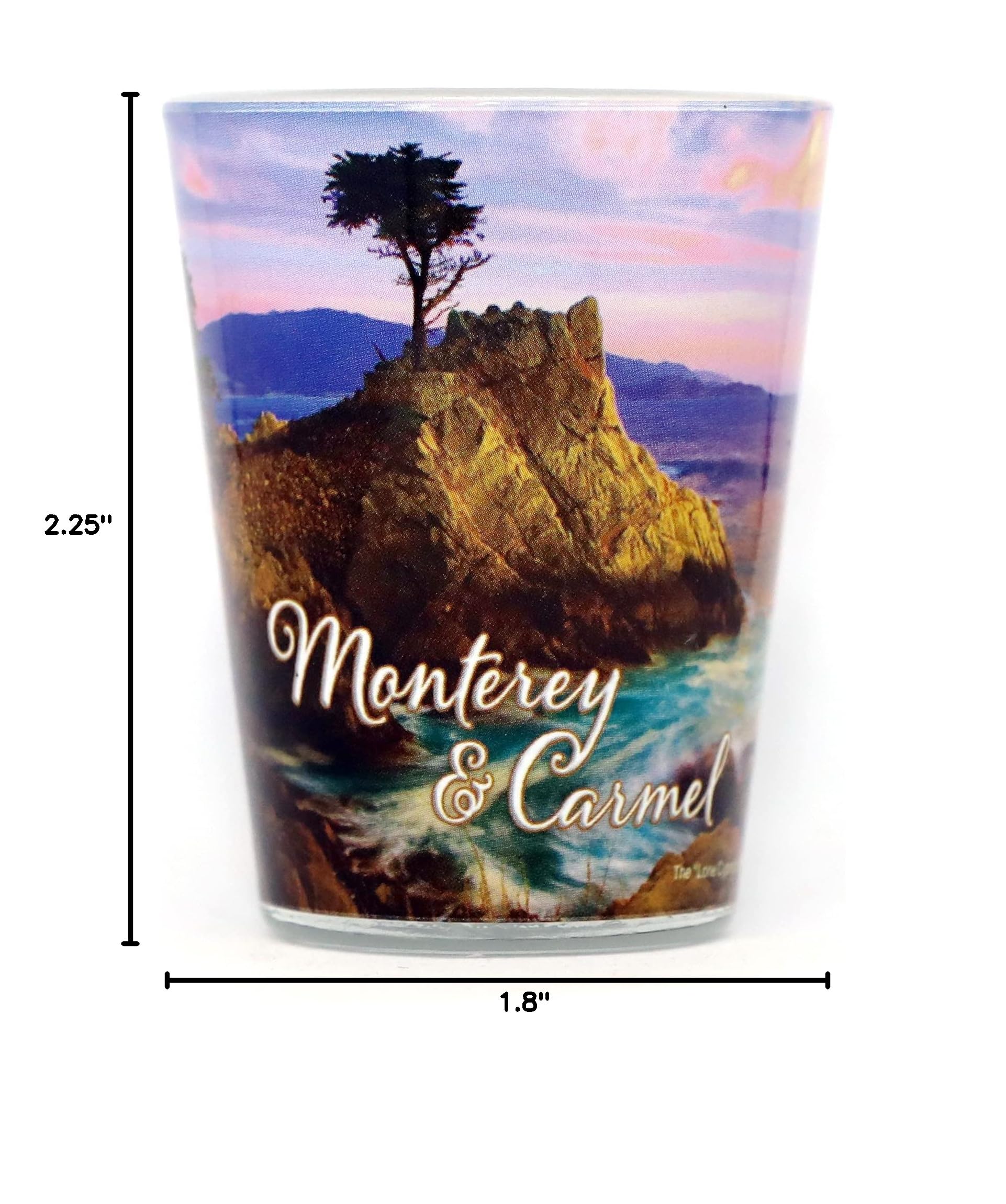California Monterey-Carmel Photo Collage Shot Glass - Perfect for Souvenirs, Gifts & Party Favors