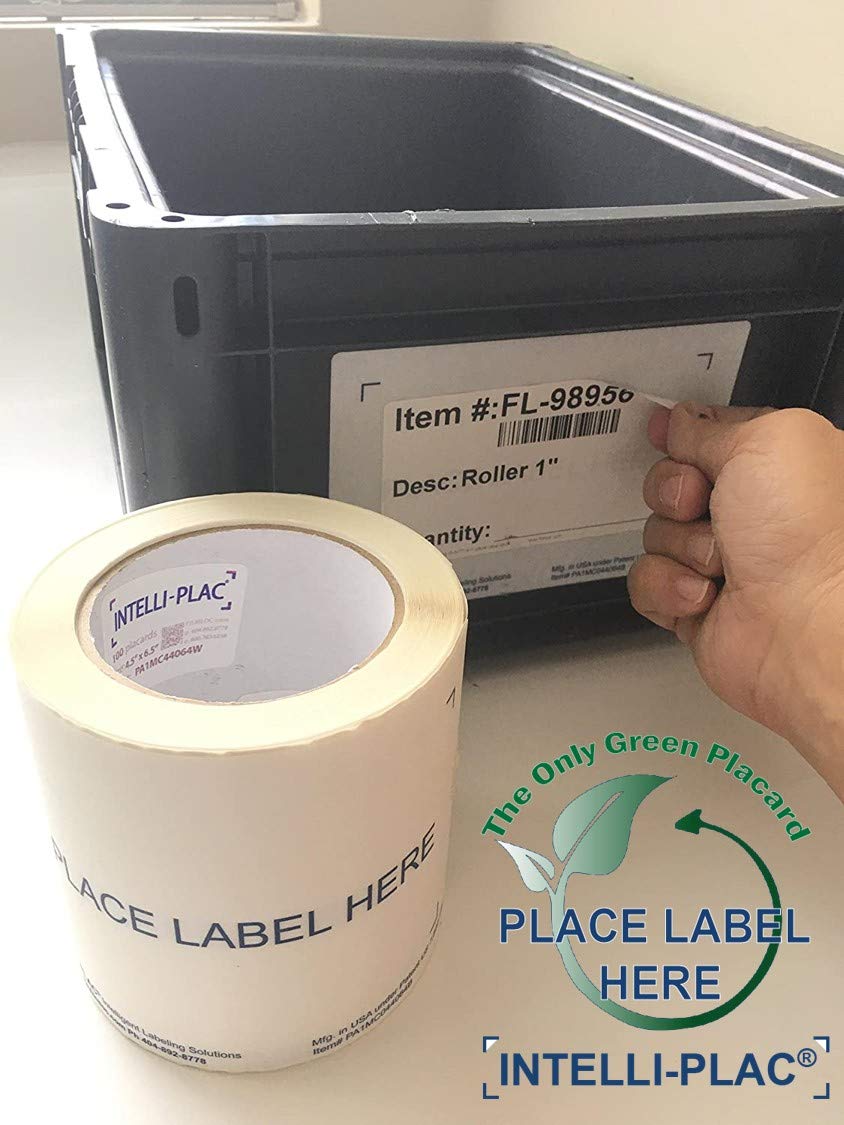 Reusable Embossed Placard Label Holder for Shipping Containers 4.5