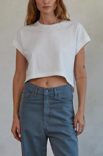 End Game Cropped Tee | White Women's Graphic T-Shirt | Casual Streetwear Fashion | Perfect for Concerts, Parties & Everyday Wear