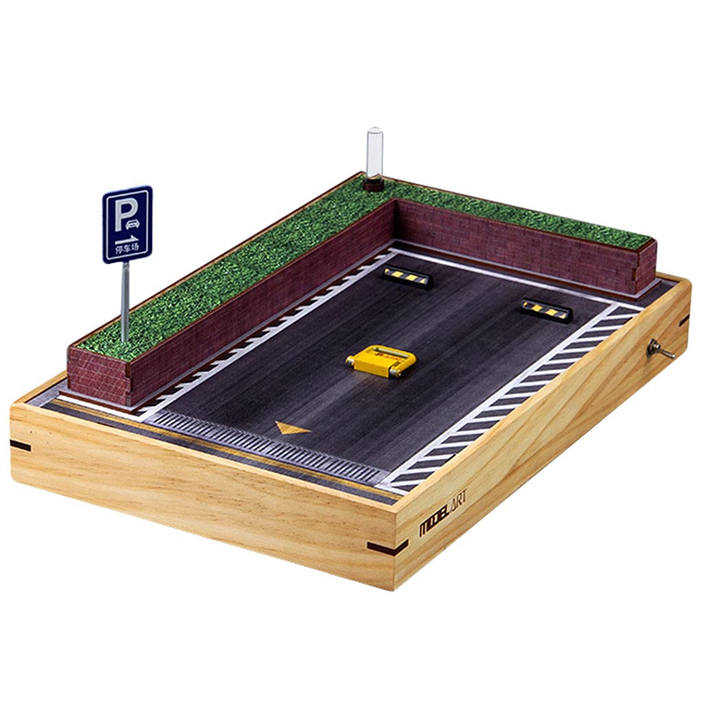 1/18 Scale Miniature Underground Parking Lot Model - Realistic Desktop Decor for Kids & Adults | Perfect for Diorama, Train Sets & Collectible Displays