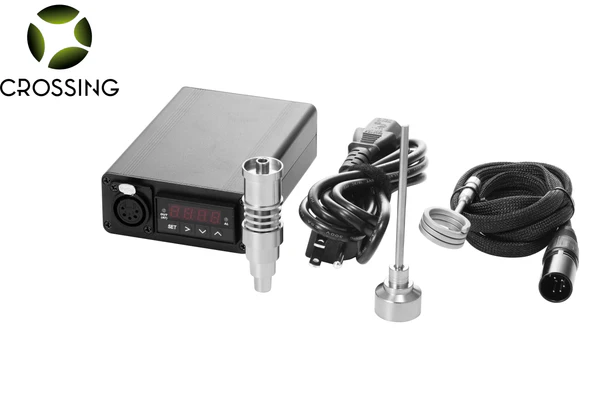 Premium Crossing Tech Classic Enail Kit - Electronic Dab Nail for Concentrates | Perfect for Home & Portable Dabbing Sessions | Compatible with 510 Thread Batteries