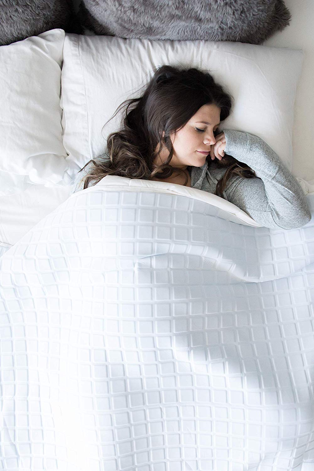 OPULENCE Cooling Gel Weighted Blanket - Queen Size 80x60 Inches, 32 lbs - Premium Anxiety Relief & Temperature Regulation for Hot Sleepers - Perfect for Stress Relief, Insomnia & Sensory Therapy