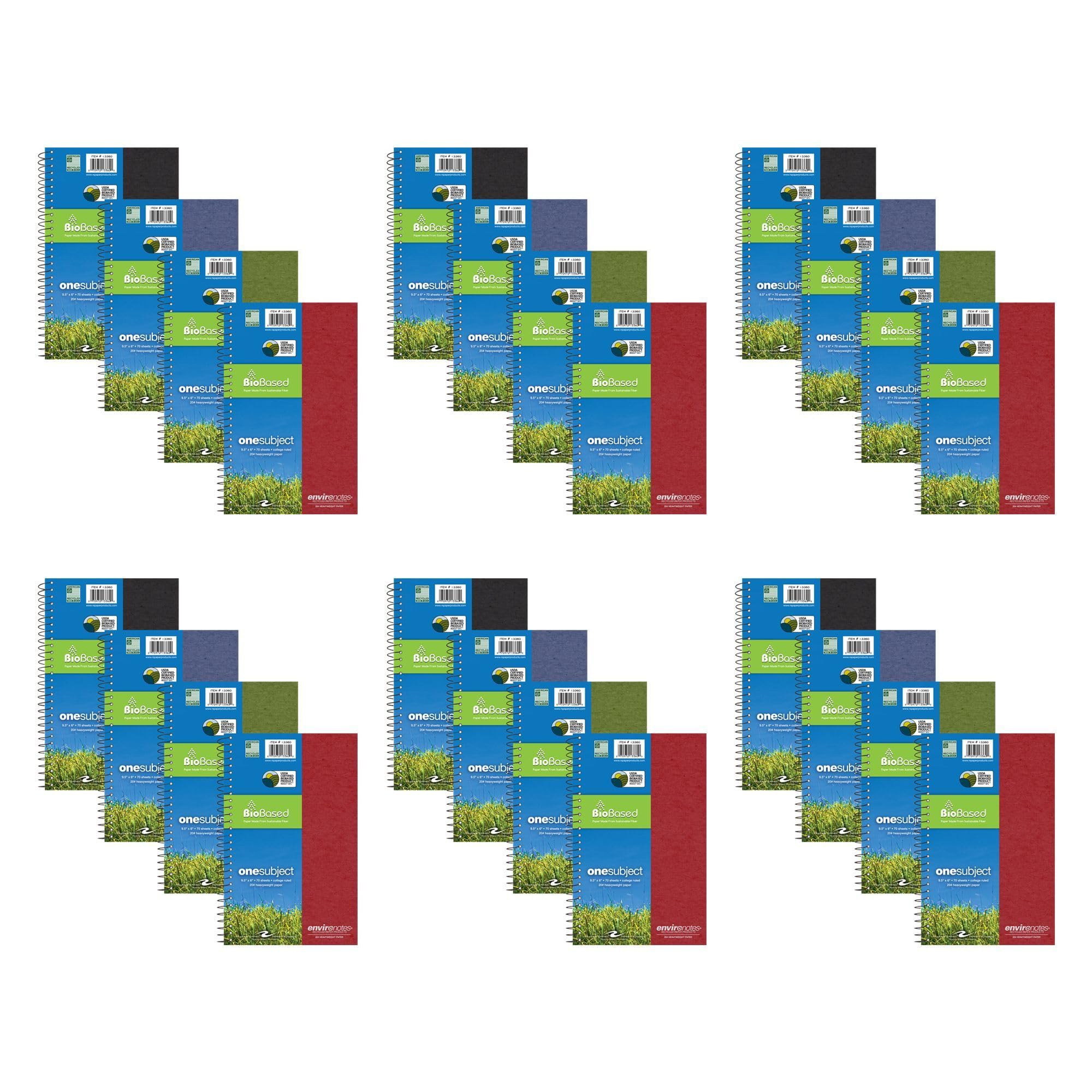 Roaring Spring Environotes Biobased Notebook - USDA Biopreferred, 9.5