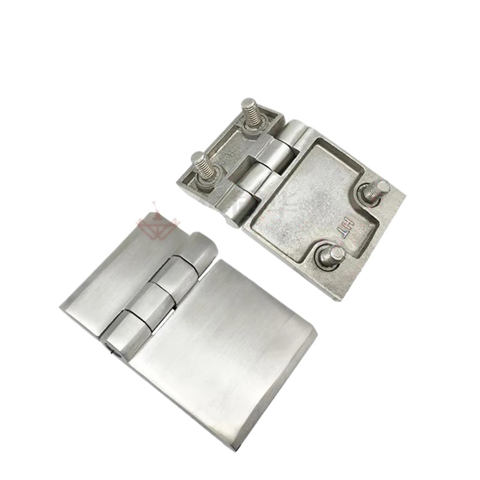 Stainless Steel Precision Casting Hinge with Stud - 60x120mm Cabinet Drawer Door Hardware Hinge (1 Piece) - Durable & Corrosion-Resistant for Kitchen, Bathroom & Furniture Installation