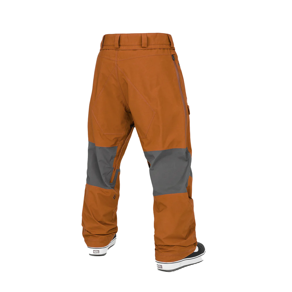 Volcom Range Stretch Gore-Tex Snow Pants for Men & Women - Waterproof Winter Ski Pants in Caramel Brown - Ideal for Skiing, Snowboarding & Cold Weather Outdoor Activities