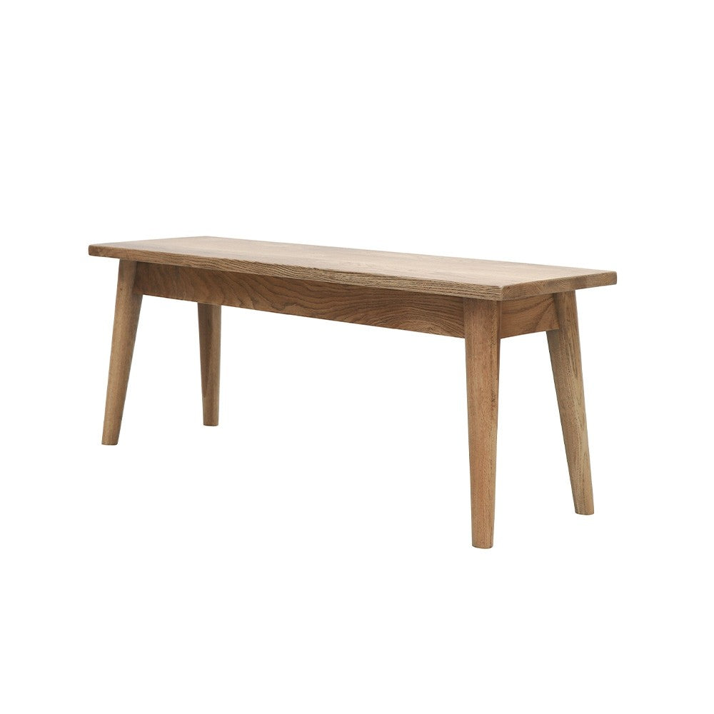 Vicchy 118cm Oak Wooden Bench Seat - Perfect for Entryway, Living Room, or Dining Room Decor