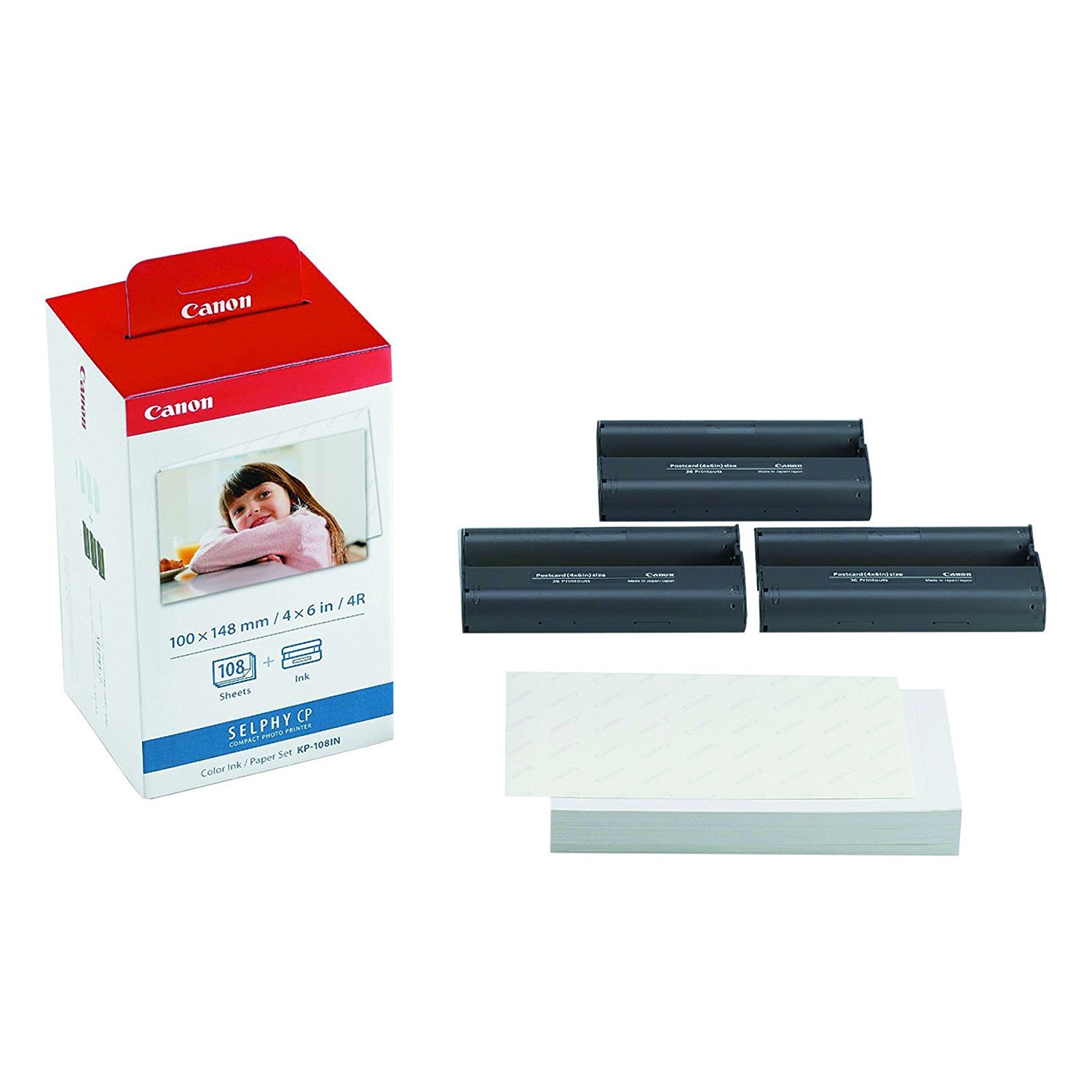 Canon KP-108IN Ink & Paper Set (3-Pack) - 324 High-Quality Photo Prints for Canon Selphy Printers | Perfect for Home Photo Printing, Scrapbooking & Gift Giving