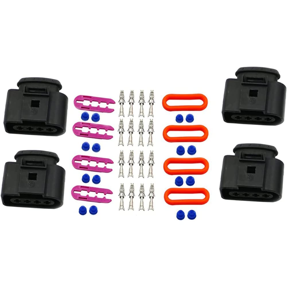 Alpha Rider Ignition Coil Wiring Harness Connector Repair Kit Compatible with VW A4 A6 GOLF Jetta Passat Polo SHARAN Touran Touareg Transporter - Fix Misfires & Engine Performance Issues for Smooth Driving