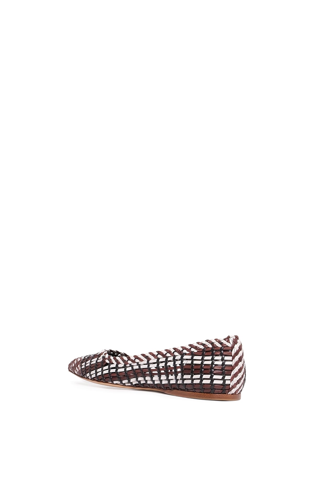 Aurora Braided Flat Shoes for Women - Chocolate Multi Leather Comfortable Slip-On Loafers | Perfect for Casual Wear, Office, and Travel