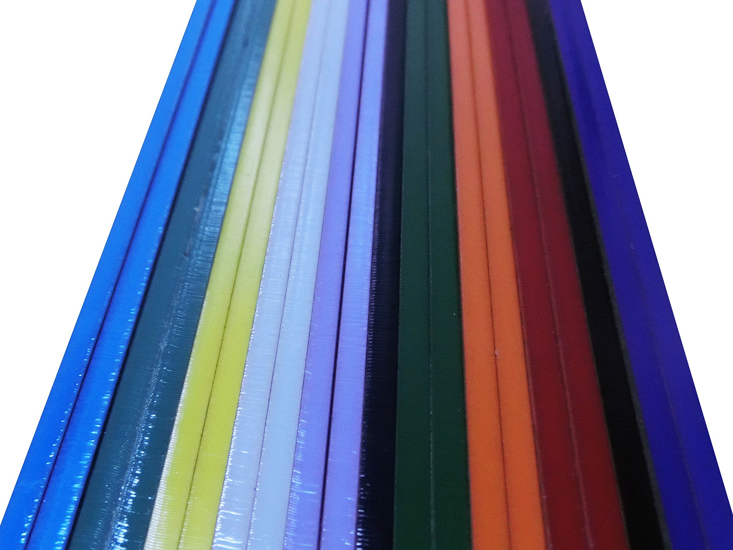 20-Piece Engraving Colored Acrylic Plastic Sheets - 12