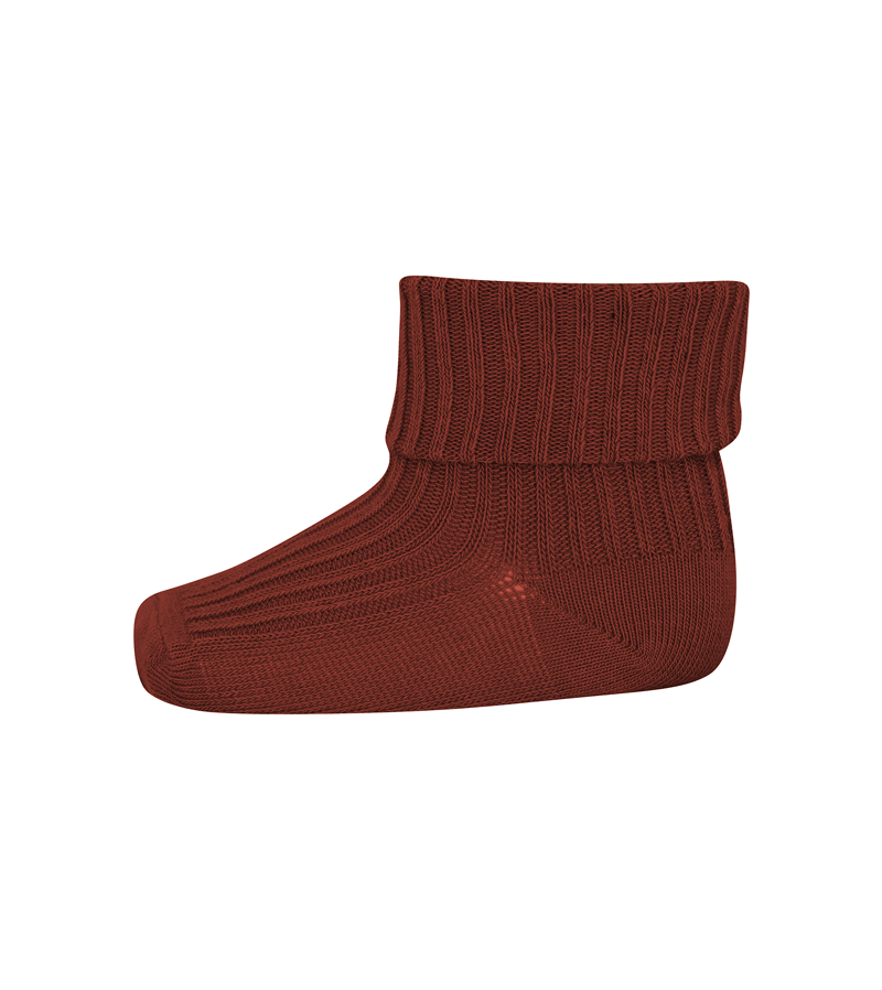 Cozy Rustic Clay Wool Rib Socks by mp Denmark - Warm Winter Knit Socks for Men & Women - Perfect for Hiking, Home & Cold Weather Comfort