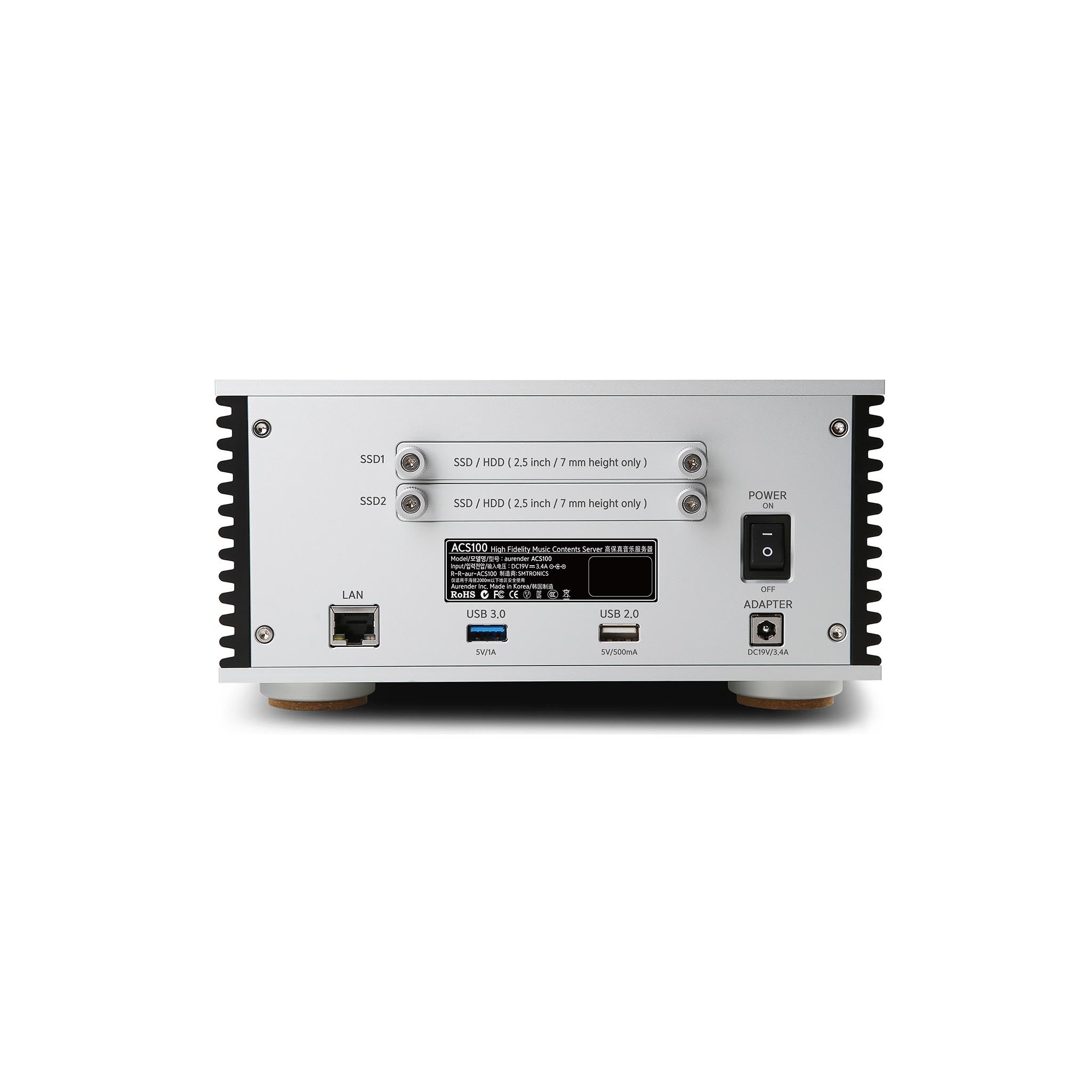 Aurender ACS100 High-Resolution Music Server & Streamer with CD Ripping - Perfect for Audiophiles & Home Theater Systems