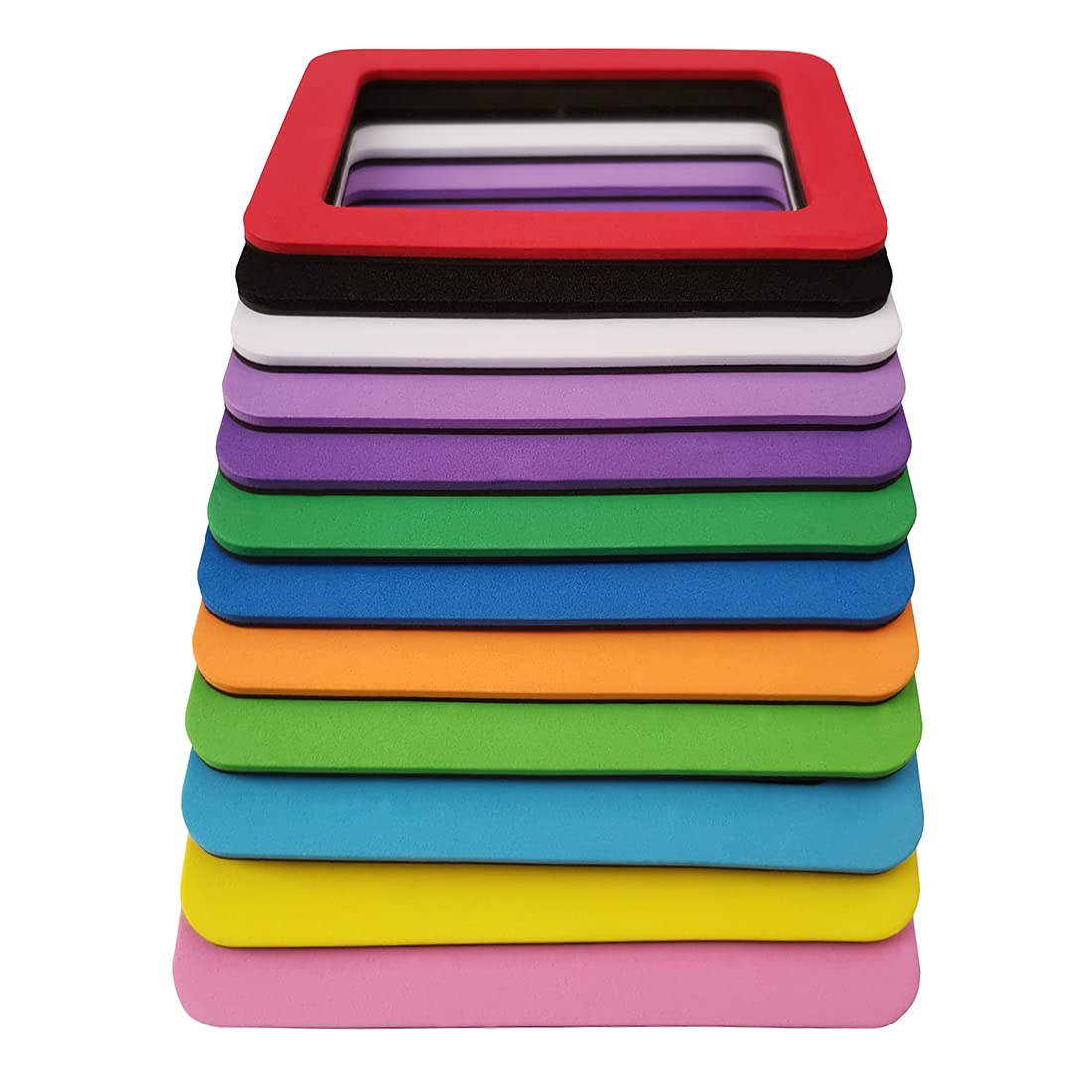 2.5x3.5 Magnetic Photo Frames - 24 Pack for Refrigerator & Iron Surfaces - Home & Office Decor