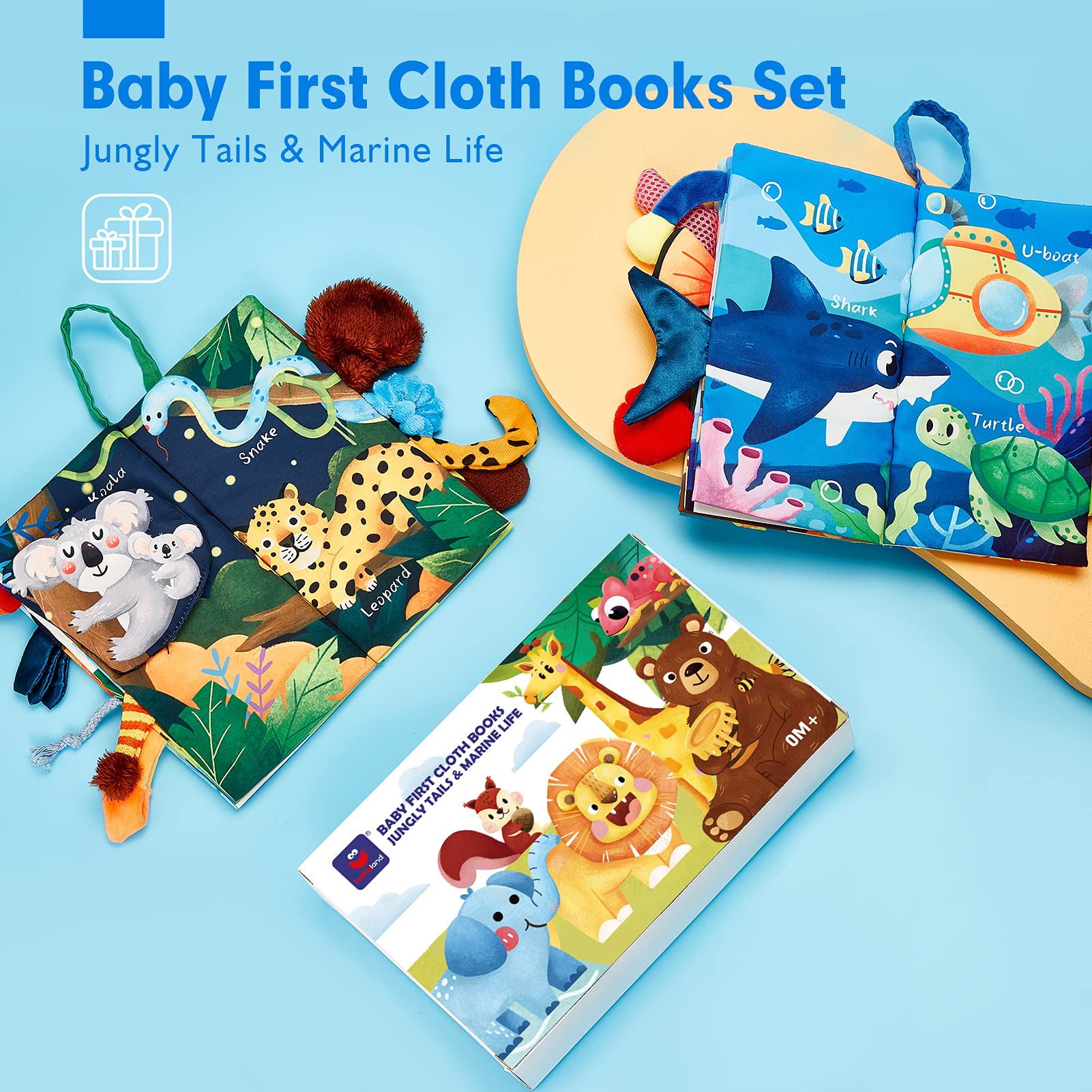 Hahaland Montessori Baby Toys for 6-12 Months & 2 Year Olds - Educational Learning Toys for Boys & Girls | Perfect Birthday Gift, Christmas Stocking Stuffers | Great for Early Childhood Development & Sensory Play