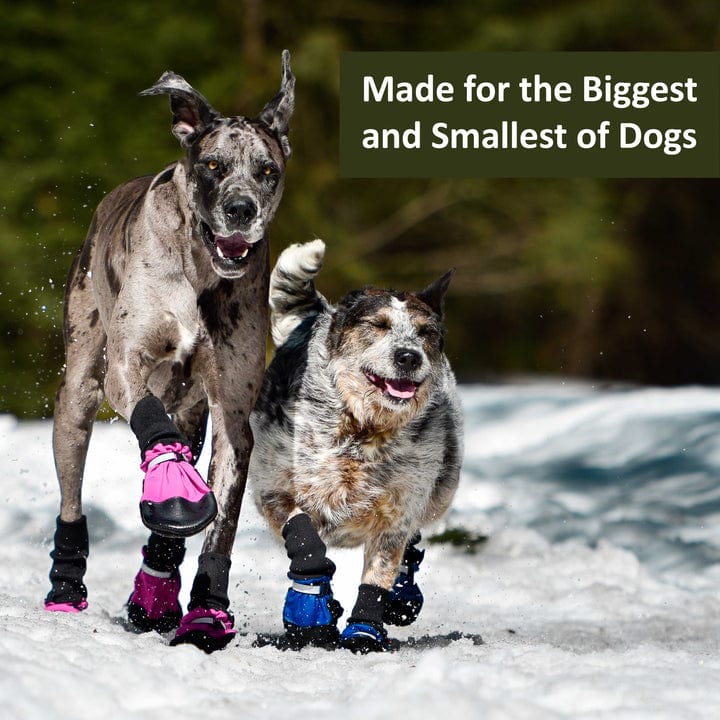 Muttluks Fleece Lined Dog Boots - Waterproof Winter Paw Protectors for Small Medium Large Dogs - Perfect for Snow, Ice, and Cold Weather Walking