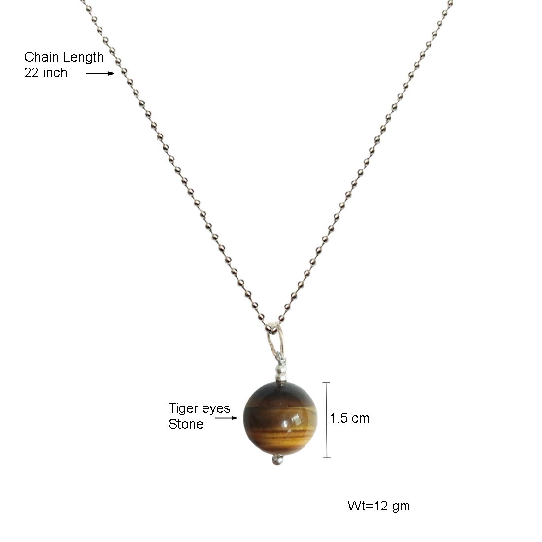 Tiger Eye Pendant Necklace for Women & Girls - Elegant Healing Stone Jewelry Gift for Birthday, Anniversary & Special Occasions | Spiritual Protection & Positive Energy