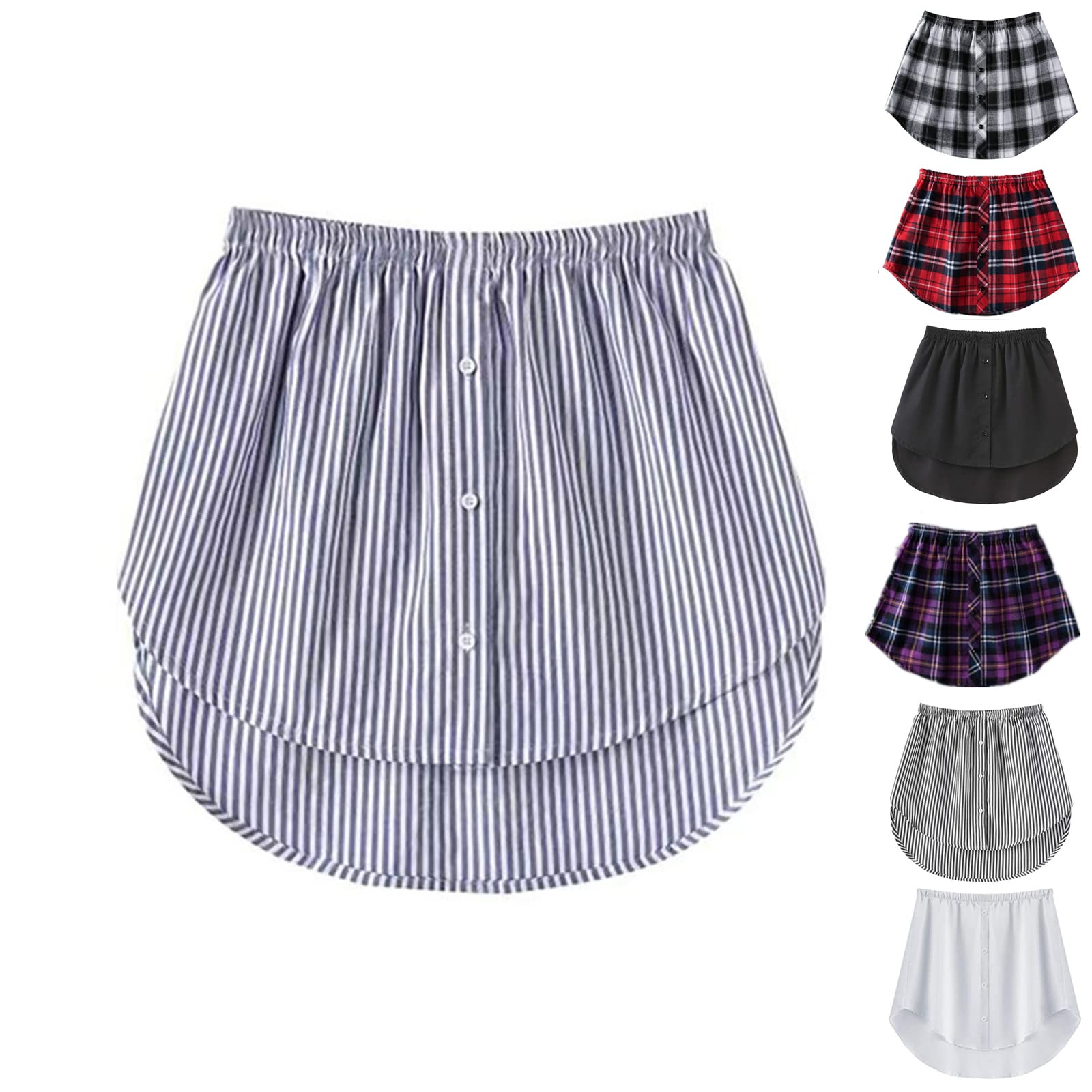 GEOBY Adjustable Shirt Extenders for Women - Mini Skirt Layering Shirt Extender, Lower Sweep Shirt Extender (Size A to 3XL) | Perfect for Layering Outfits, Office Wear & Fashion Styling
