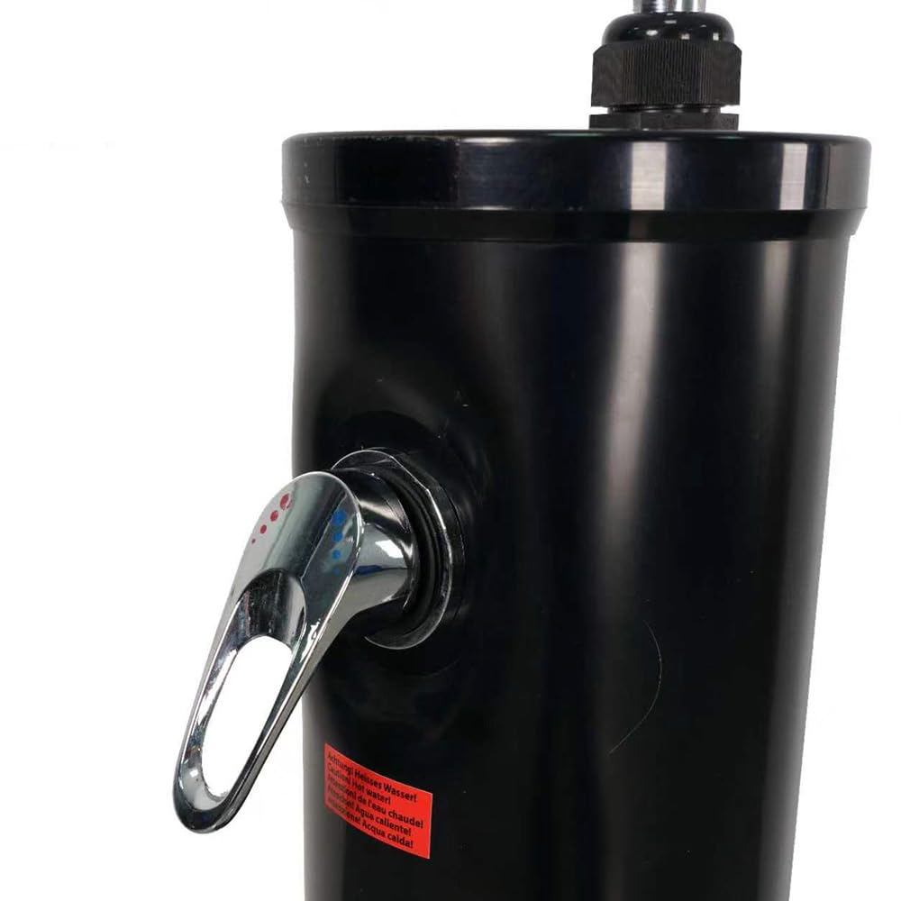 5.3 Gallon Solar Outdoor Shower with Adjustable Shower Head & Foot Tap - Portable Solar Heated Camping Shower for Beach, Pool, Garden, Backyard, RV - Perfect for Off-Grid Showers, Camping Trips & Outdoor Adventures