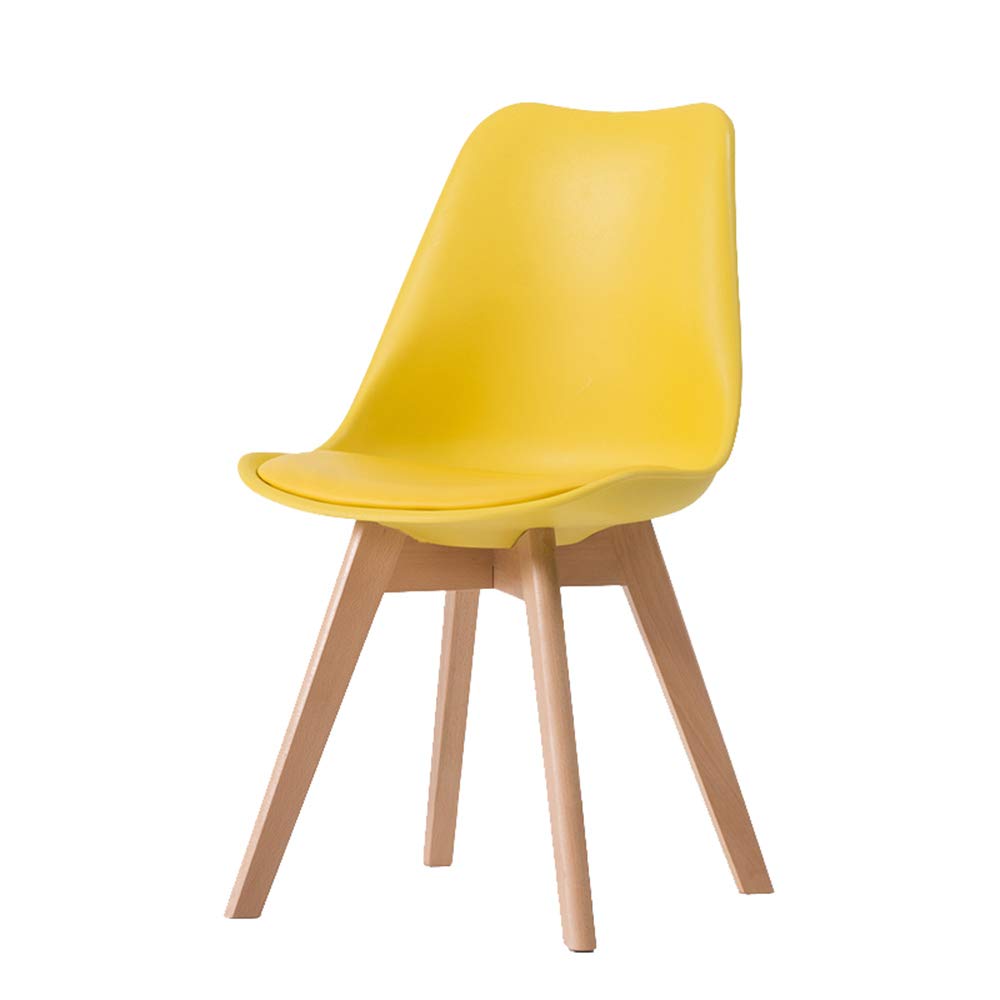 Solid Wood Dining Chair with Backrest - Ergonomic Home Office Chair for Adults, Creative & Simple Design for Living Room, Kitchen, or Workspace - Comfortable Desk Chair for Business & Leisure Use