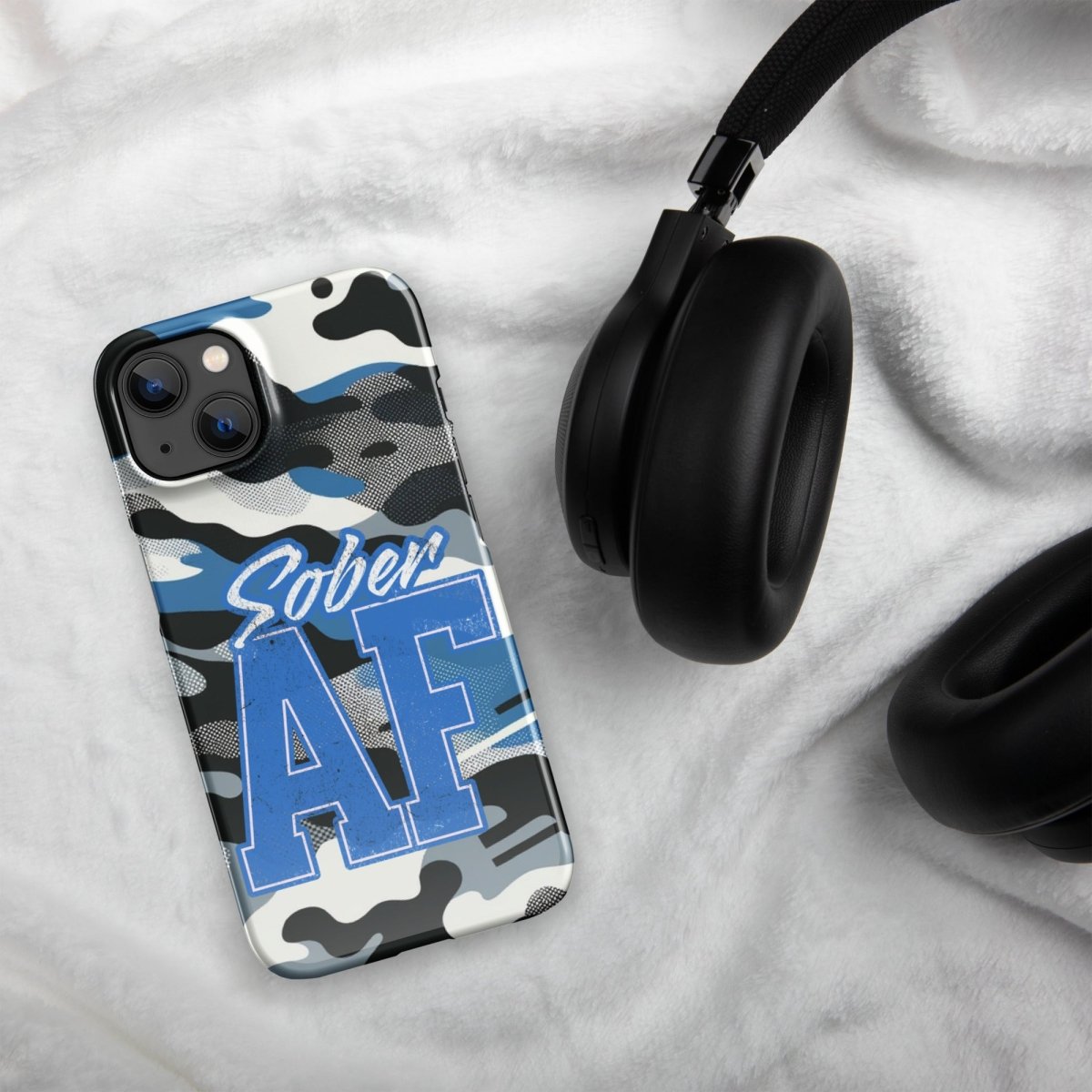 Camo Print Clear iPhone Snap Case - Slim Protective Cover for iPhone [Model] - Perfect for Outdoor, Travel & Everyday Use