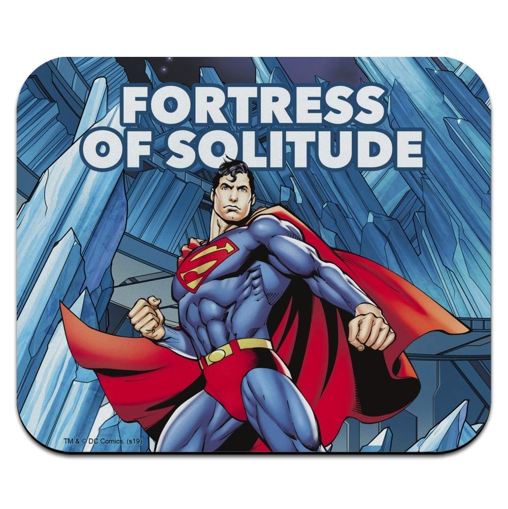 Superman Fortress of Solitude Low-Profile Gaming Mouse Pad - Ultra-Thin Non-Slip Surface for PC & Laptop - Perfect for Office Work, Gaming & Graphic Design
