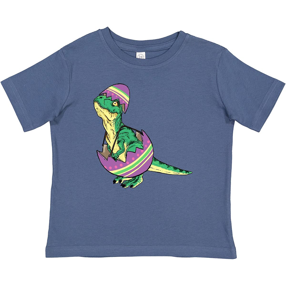 Inktastic Easter Baby T-Rex in Easter Egg Graphic Baby T-Shirt - Cute Dinosaur Outfit for Easter Photos, Birthday Parties & Holiday Gifts