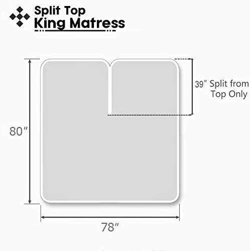 Premium Split King Sheet Set for Adjustable Beds - 100% Cotton 800 Thread Count, 17
