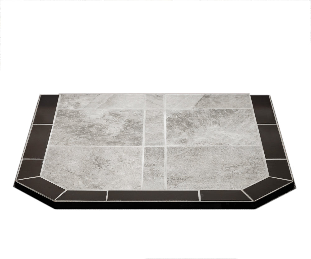 ComfortBilt Flatwall Hearth Pad - Fireplace Protector for Hardwood Floors | Winter Shadow Design | Perfect for Living Rooms, Bedrooms & Winter Home Safety