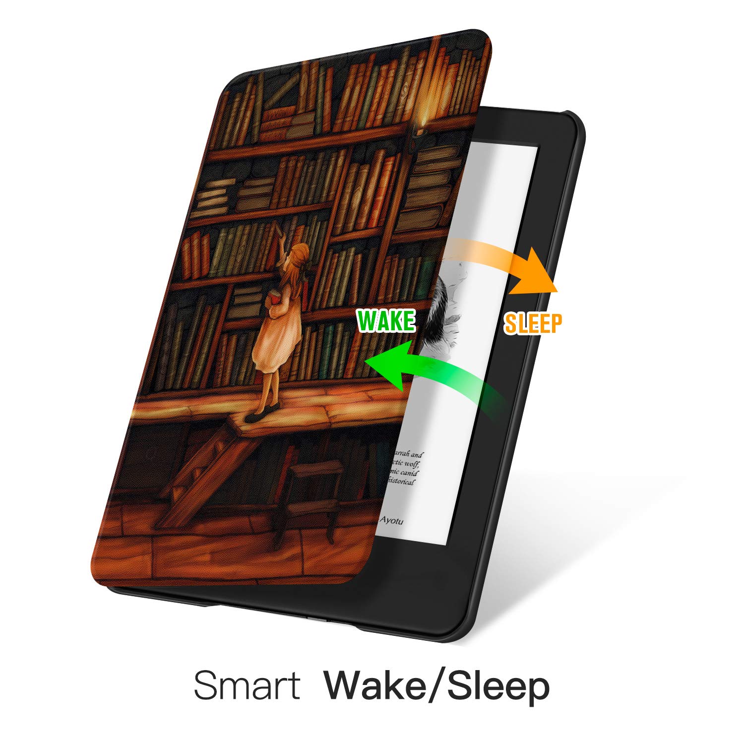 Ayotu Premium PU Leather Case for Kindle 10th Generation (2019 Model) - Auto Wake/Sleep Protective Cover - Compatible with Amazon Kindle 2019 Only (Not for Kindle 2022, Paperwhite or Oasis) | Perfect for Reading, Travel & Daily Use