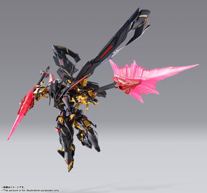 Bandai Metal Build Gundam SEED Astray Gold Frame Amatsu Mina (Princess of the Sky Ver.) 1/100 Scale Action Figure - Premium Collectible Model Kit for Anime Fans & Gundam Collectors | Perfect for Display, Cosplay Props & Gift for Mecha Enthusiasts