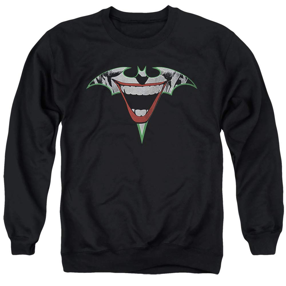 Batman Joker Bat Logo Unisex Crewneck Sweatshirt for Men & Women - Casual Wear, Cosplay & Superhero Fan Apparel