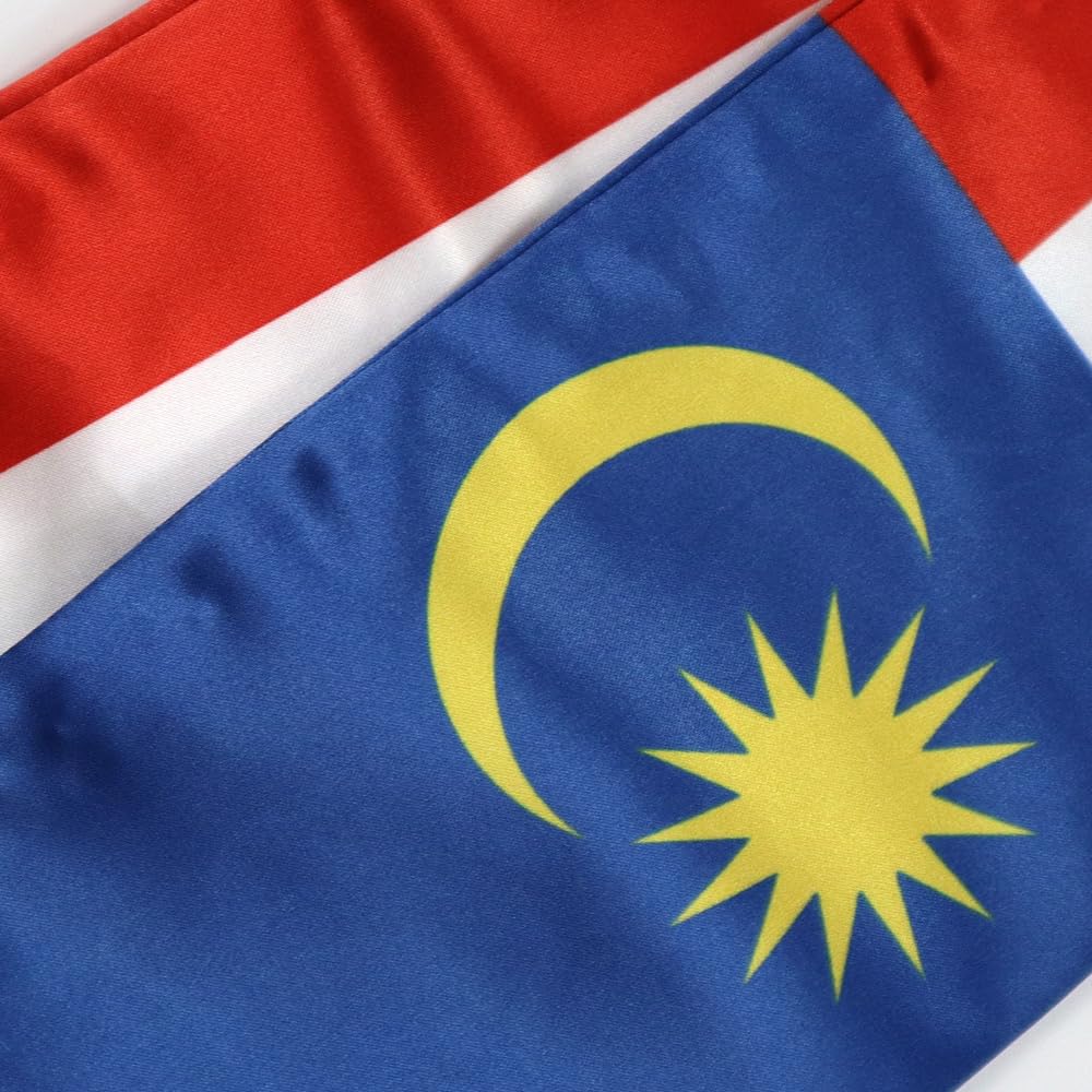 Malaysia Flag Graduation Stole - 180x13cm Double Sided Sash for International Students - Study Abroad Graduation Gift & Decoration - Perfect for University Ceremonies, Cultural Events & Photo Shoots