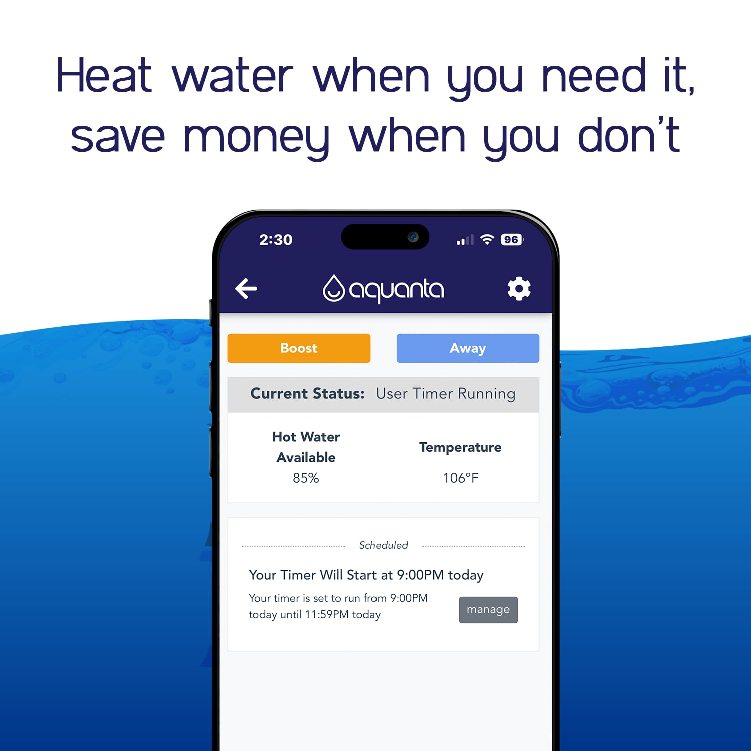 Smart Water Heater Timer for Electric Heaters - Alexa Compatible, Easy DIY Installation in Minutes - Save Energy & Optimize Hot Water Usage for Homes, Apartments & RVs