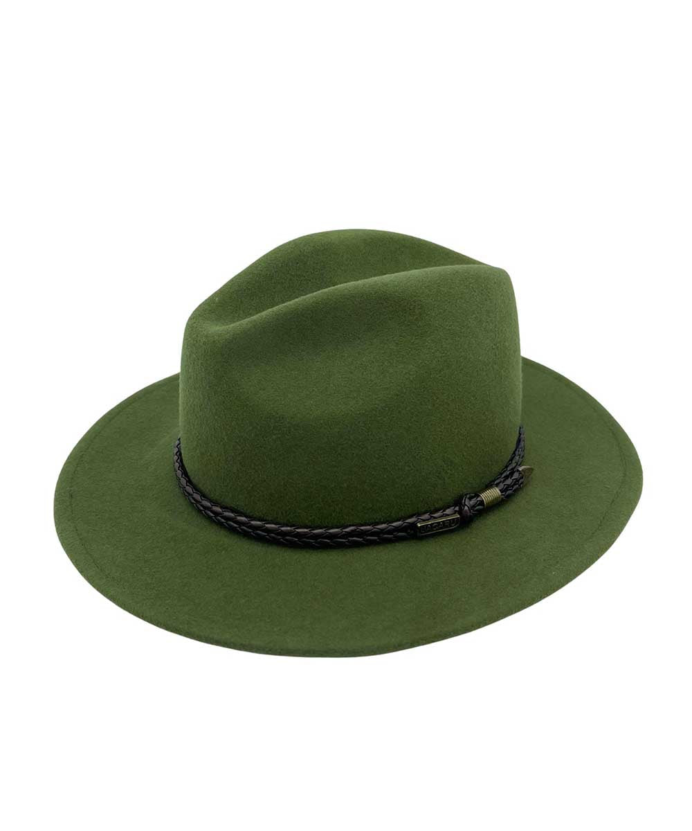 Jacaru Outback Fedora Hat for Men & Women - Classic Australian Style Sun Hat with Wide Brim - Perfect for Outdoor Adventures, Hiking, and Beach Vacations