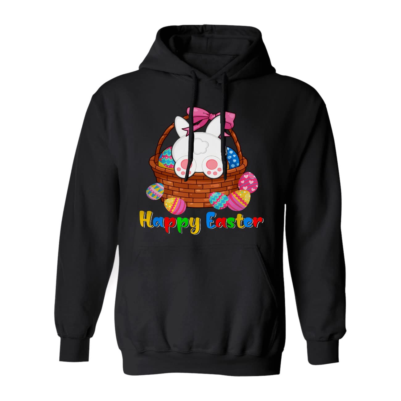 Easter Bunny Hoodie & Sweatshirt - Cute Easter Egg Basket Design for Egg Hunt Lovers - Perfect Easter Day Gift for Women & Men - Great for Spring Celebrations & Family Gatherings