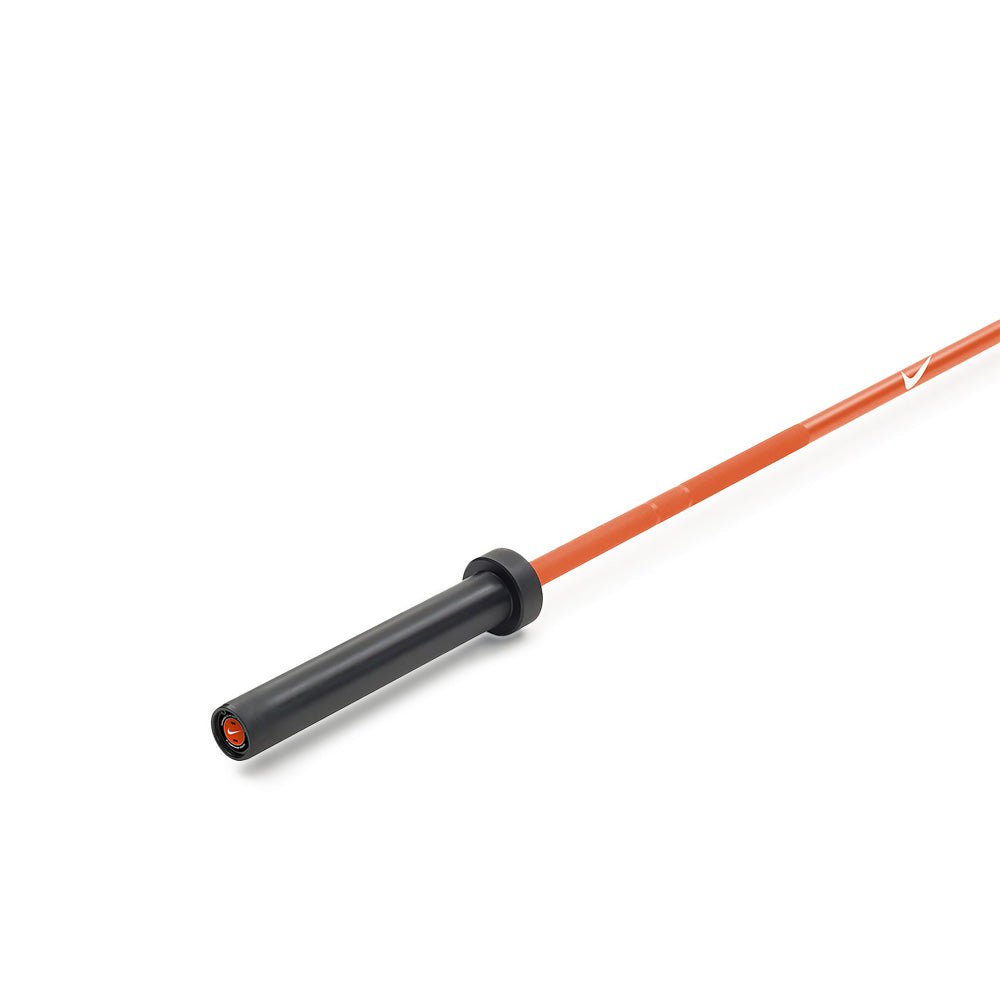 Nike Strength Shield Barbell - 15kg/33lb Weightlifting Bar for CrossFit, Powerlifting & Home Gym Workouts - Durable Orange Olympic Barbell for Strength Training & Fitness