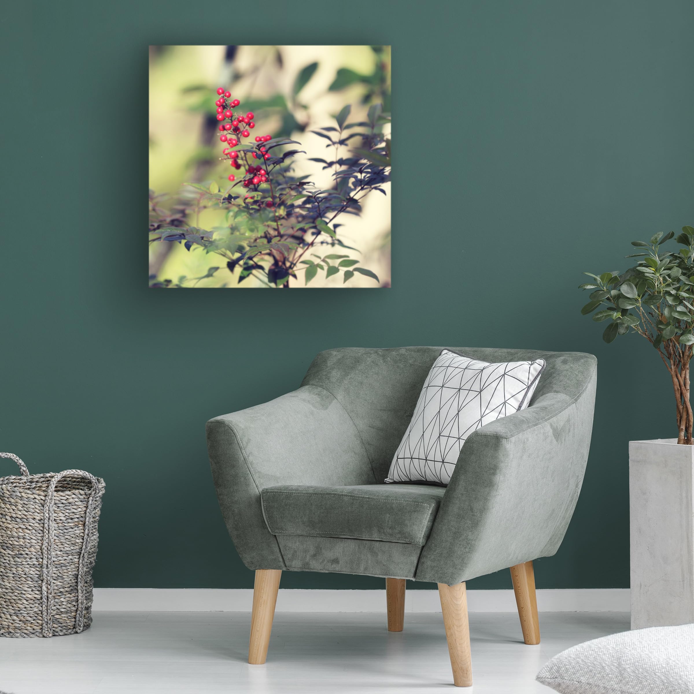 Trademark Fine Art 'Colours In The Forest' Canvas Wall Art Print by Beata Czyzowska - Nature Inspired Landscape Painting for Living Room, Bedroom & Office Decor