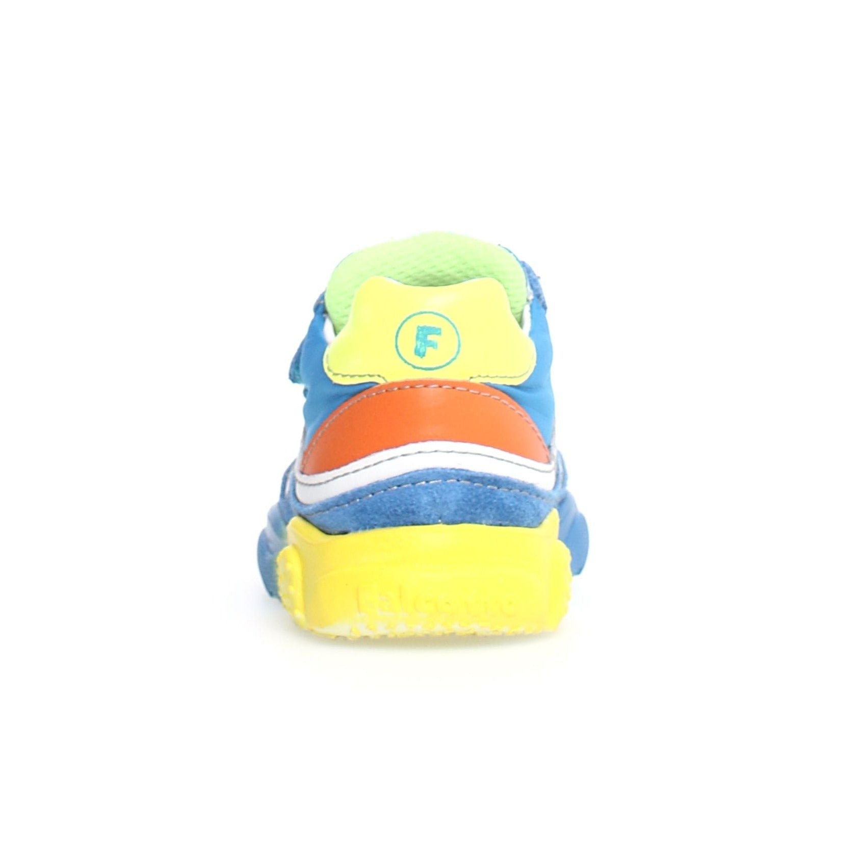 Falcotto Amantea VL Boys Sneakers - Comfortable Lightweight Breathable Kids Shoes in Oltremare/Yellow | Perfect for School, Play & Everyday Wear