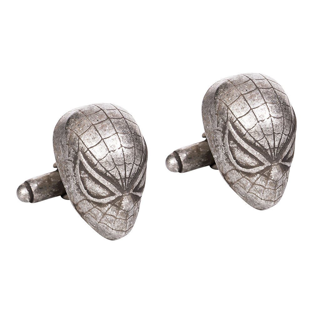 Official Marvel Spiderman Cufflinks Gift Set - Premium Metal Cuff Links in Elegant Presentation Box for Men, Perfect for Weddings, Business Meetings & Formal Events