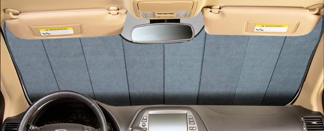 Intro-Tech CH-902-R Ultimate Reflective Folding Windshield Sunshade for Chevrolet Sonic - Custom Fit, Silver | UV Protection & Heat Reduction for Parking & Road Trips