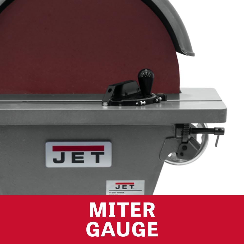 JET 20-Inch Disc Grinder, 3 HP, 220/440V 3 Phase Industrial Bench Grinder (Model J-4421-2) - Perfect for Metalworking, Woodworking & Heavy-Duty Grinding Tasks