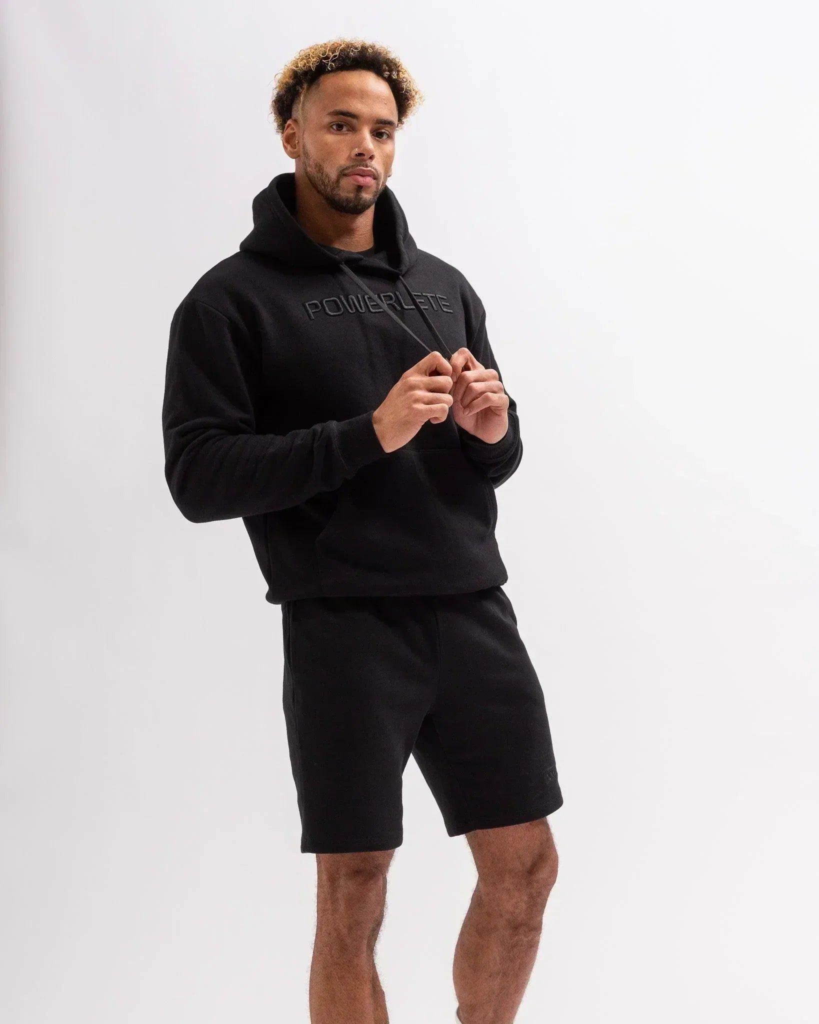 Powerlete Evolve Men's Hoodie - Black | Comfortable & Stylish Pullover for Workouts, Running & Casual Wear