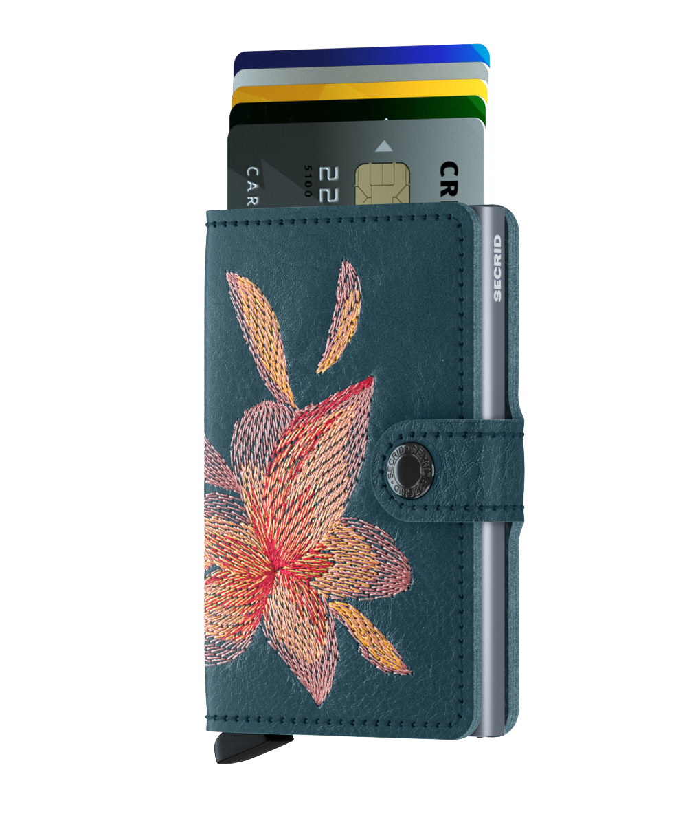 SECRID RFID Mini Wallet with Stitch Design - Slim & Secure Card Holder for Travel, Business & Everyday Use