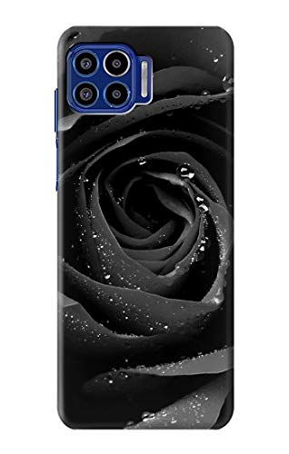 Motorola One 5G Case - Black Rose Cover for Protection & Style