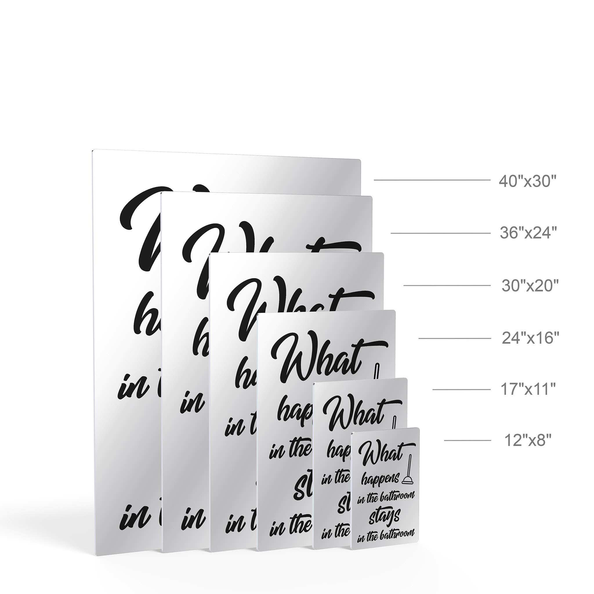 Funny Poop Quote Bathroom Wall Art - 3 Piece Metal Print Set (12x8 Inches) | Ready to Hang Bathroom Decor | Humorous Toilet Signs for Home & Office Restrooms
