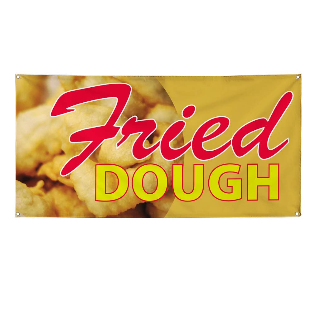 Custom Vinyl Banner 36x72 Inches - Durable Weatherproof Outdoor Advertising Sign for Restaurants & Food Businesses - Yellow with 6 Grommets - Perfect for Yard Signs, Events, and Promotions