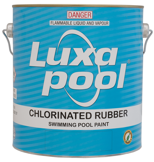 Luxapool Chlorinated Rubber Pool Paint - 15L (4 Gallons) for Swimming Pools, Decks & Concrete Surfaces | Adriatic Blue Color | Waterproof & Durable Finish for Inground & Above Ground Pools
