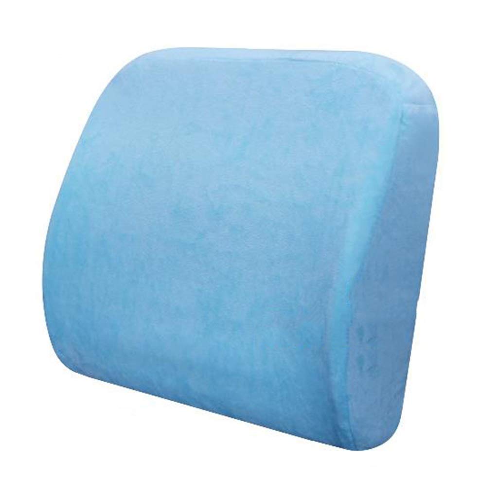 Orthopedic Lumbar Support Pillow for Office Chair & Car - Memory Foam Back Cushion with Latex Core - Relieves Lower Back Pain for Pregnant Women, Drivers & Desk Workers (Home, Office & Travel Use)
