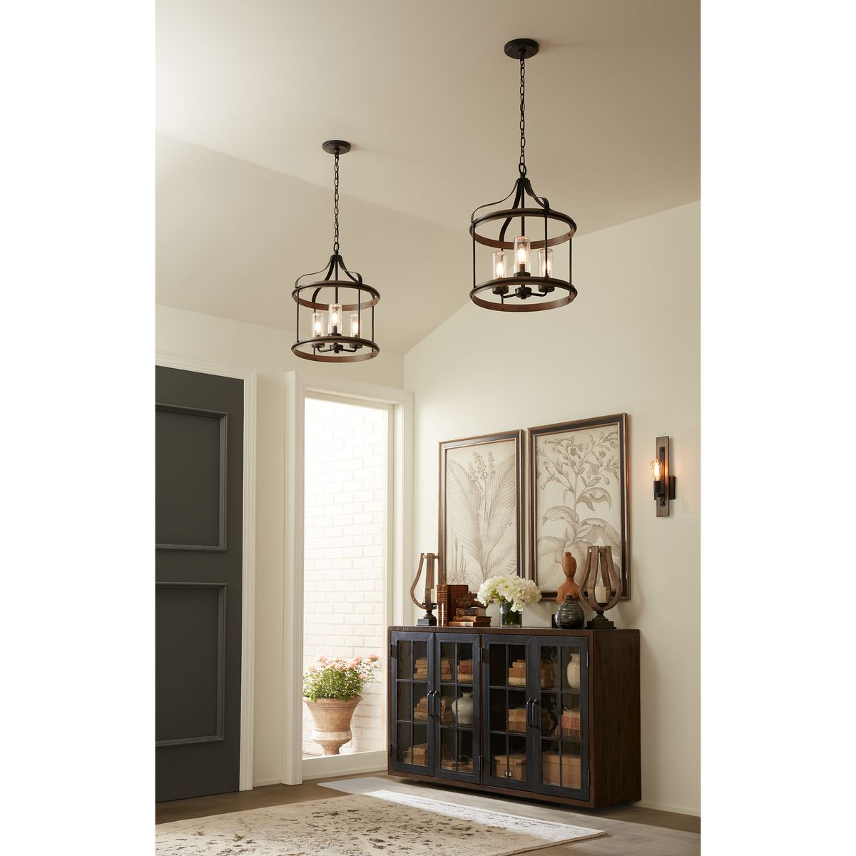 Hemsworth Collection - Modern One Light Wall Bracket Sconce, Black Finish - Perfect for Bedroom, Hallway, or Entryway Lighting